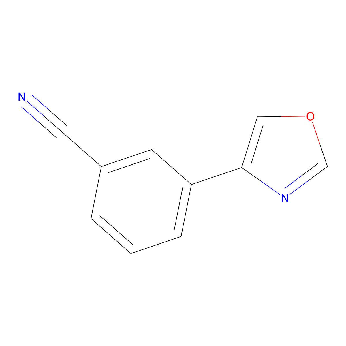 3-(Oxazol-4-yl)benzonitrile molecular structure, CAS 620971-49-5