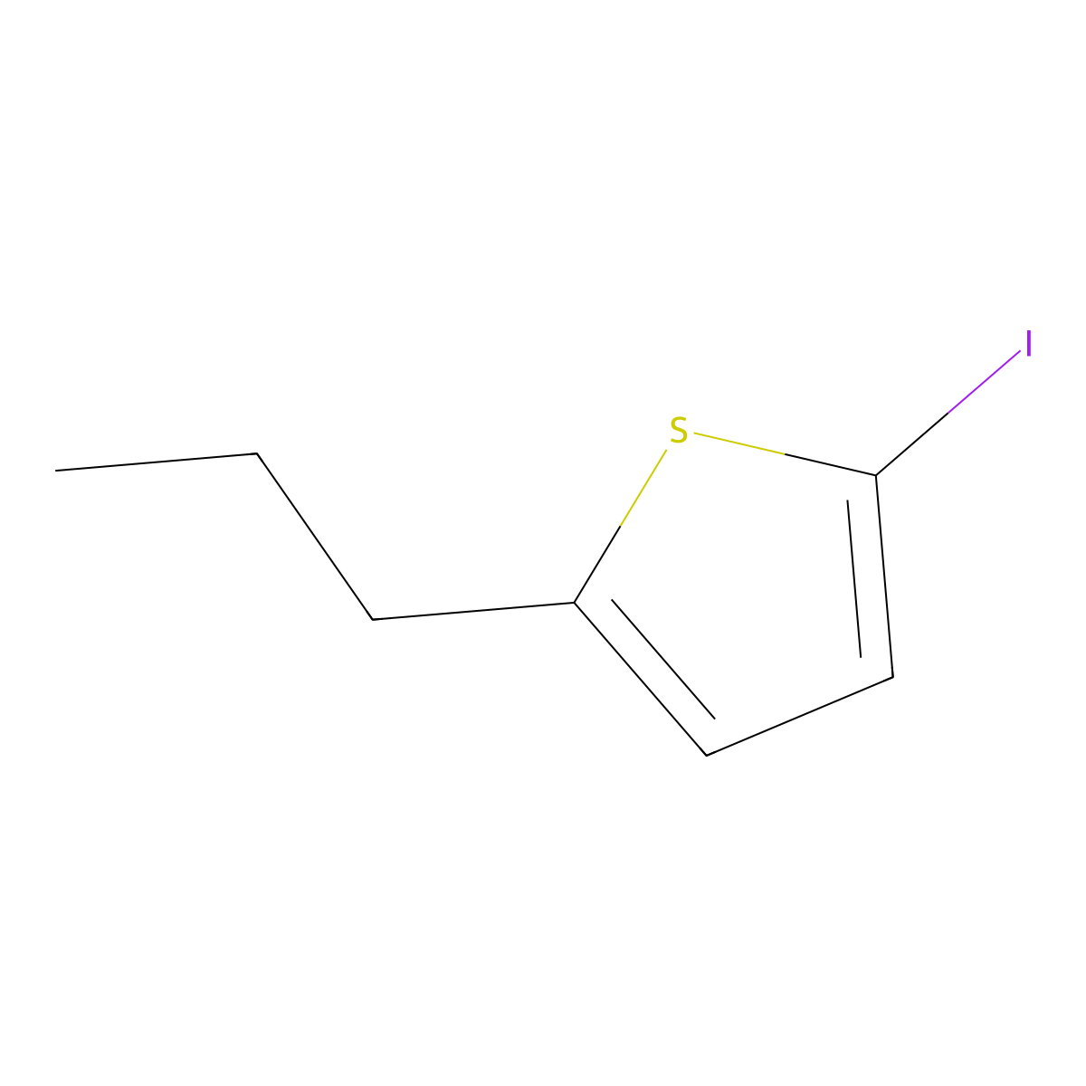 2-Iodo-5-propylthiophene molecular structure, CAS 620986-81-4