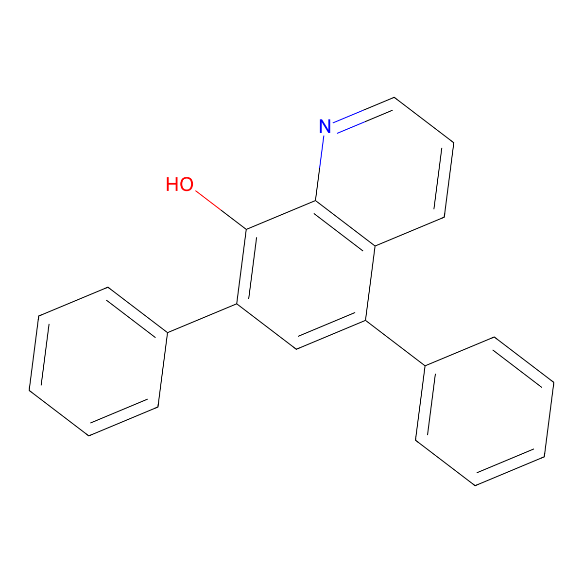 5,7-Diphenylquinolin-8-ol molecular structure, CAS 620987-09-9