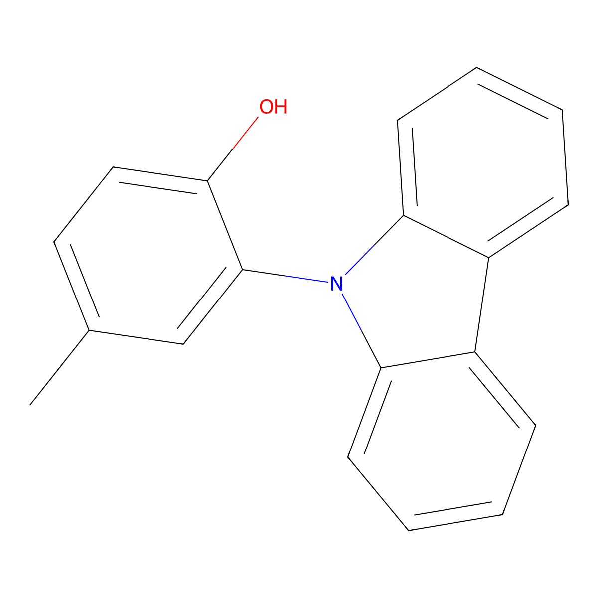 2-(9H-Carbazol-9-yl)-4-methylphenol molecular structure, CAS 620987-78-2