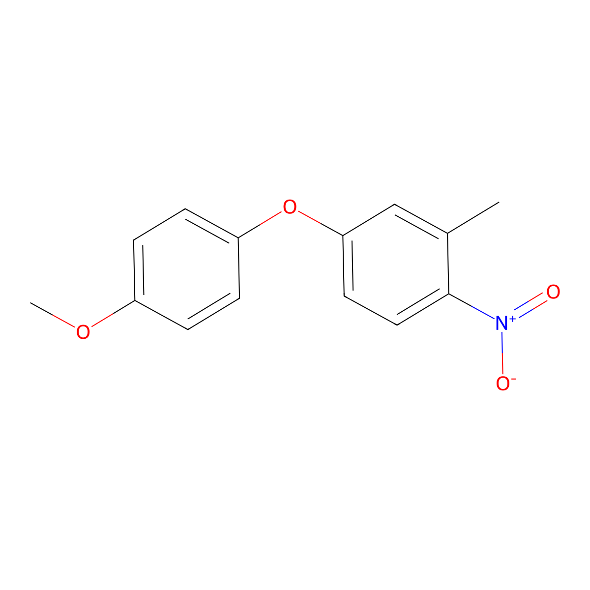 4-(4-Methoxyphenoxy)-2-methyl-1-nitrobenzene molecular structure, CAS 620989-08-4