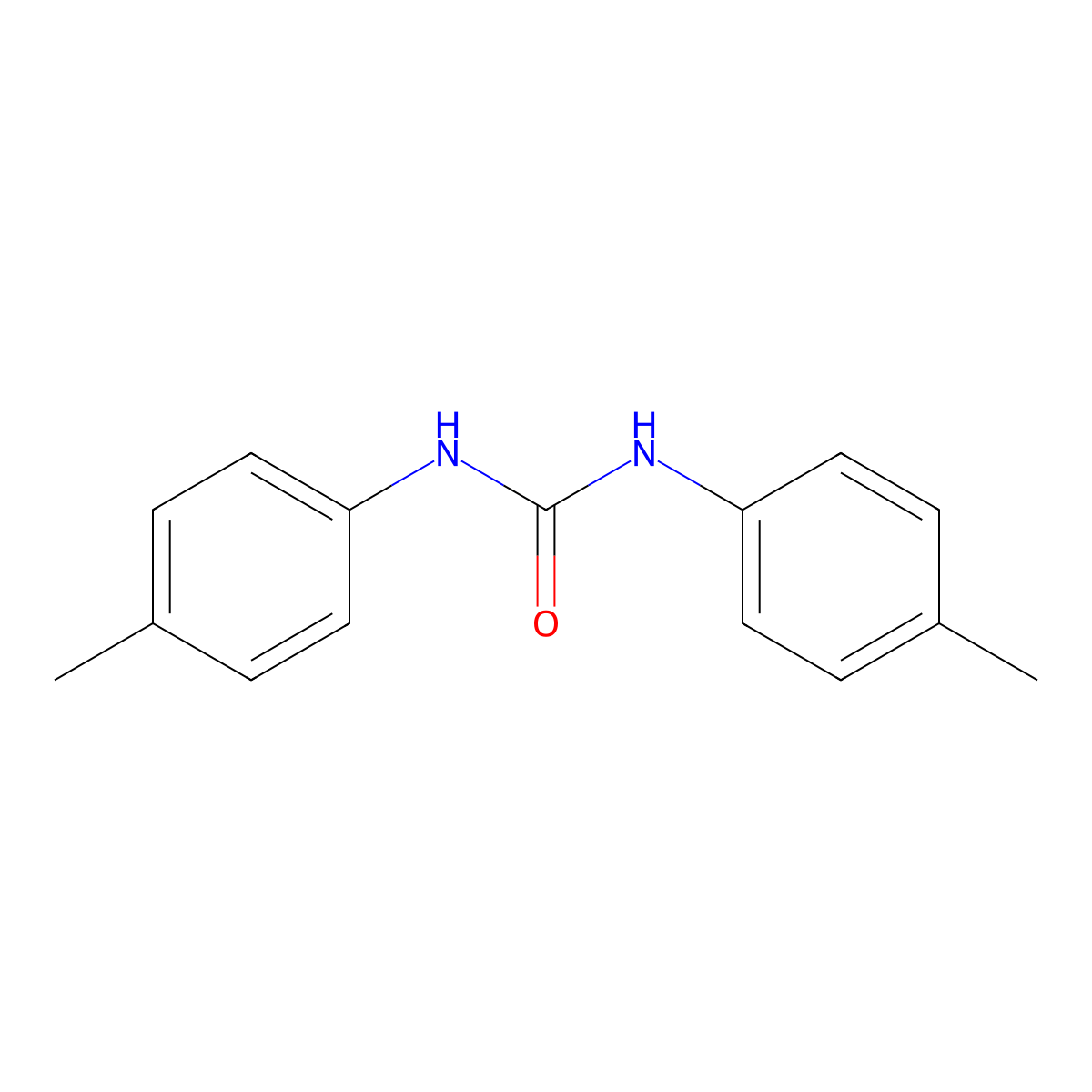 N,N'-Bis(4-methylphenyl)urea molecular structure, CAS 621-00-1