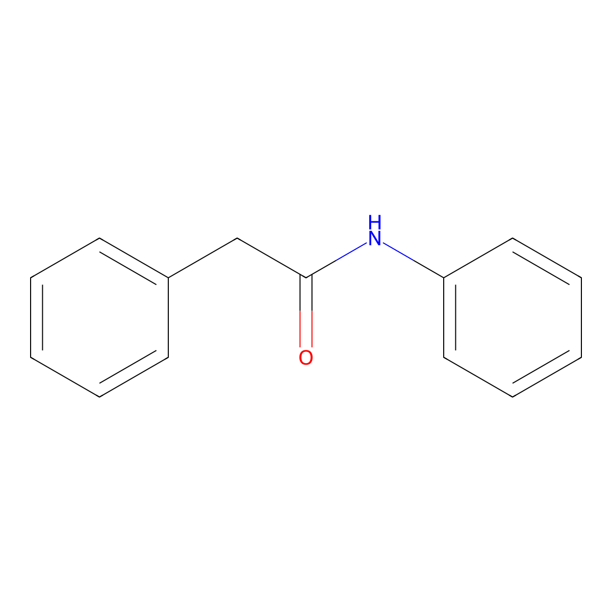 N,2-Diphenylacetamide molecular structure, CAS 621-06-7
