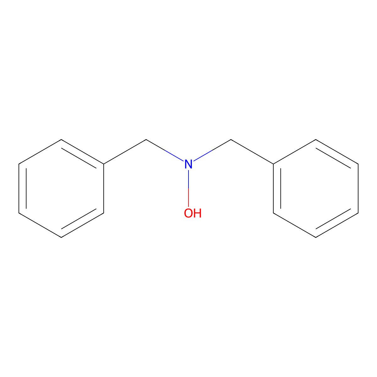 Dibenzylhydroxylamine molecular structure, CAS 621-07-8