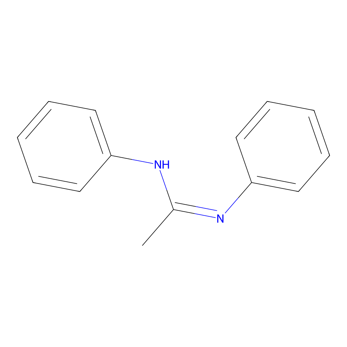 Ethanimidamide, N,N'-diphenyl- molecular structure, CAS 621-09-0