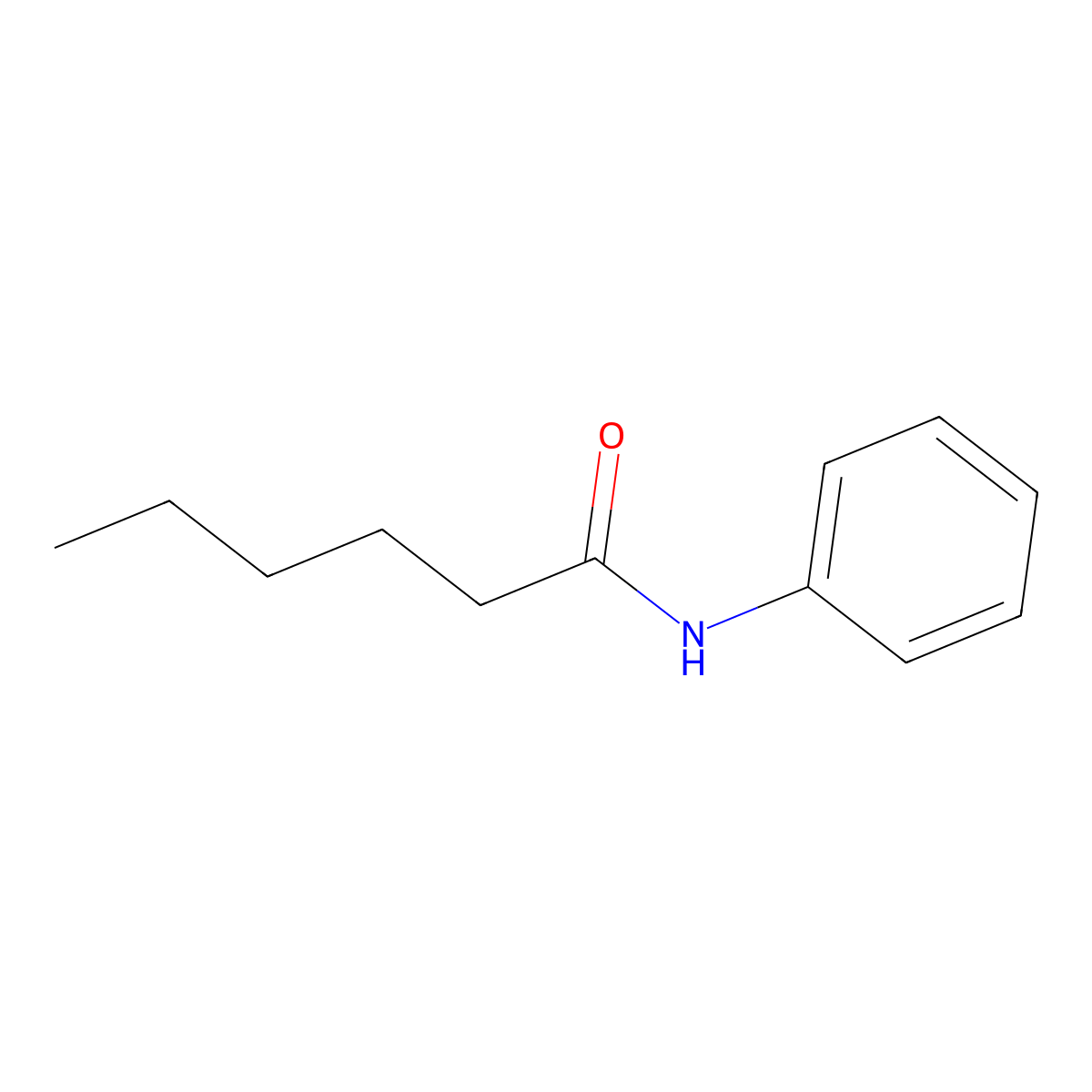 Hexanilide molecular structure, CAS 621-15-8