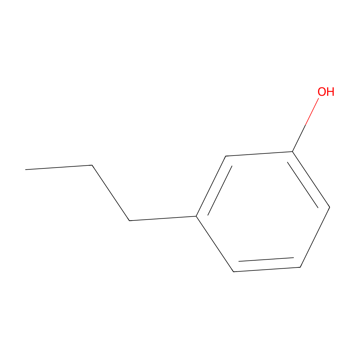 3-Propylphenol molecular structure, CAS 621-27-2