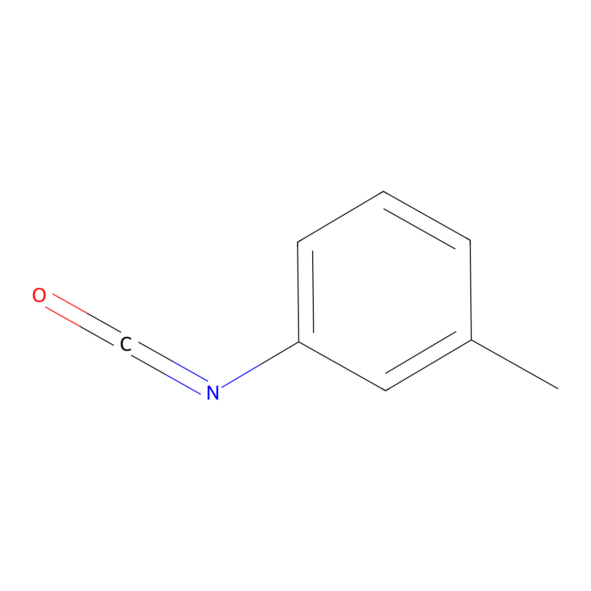 m-Tolyl isocyanate molecular structure, CAS 621-29-4