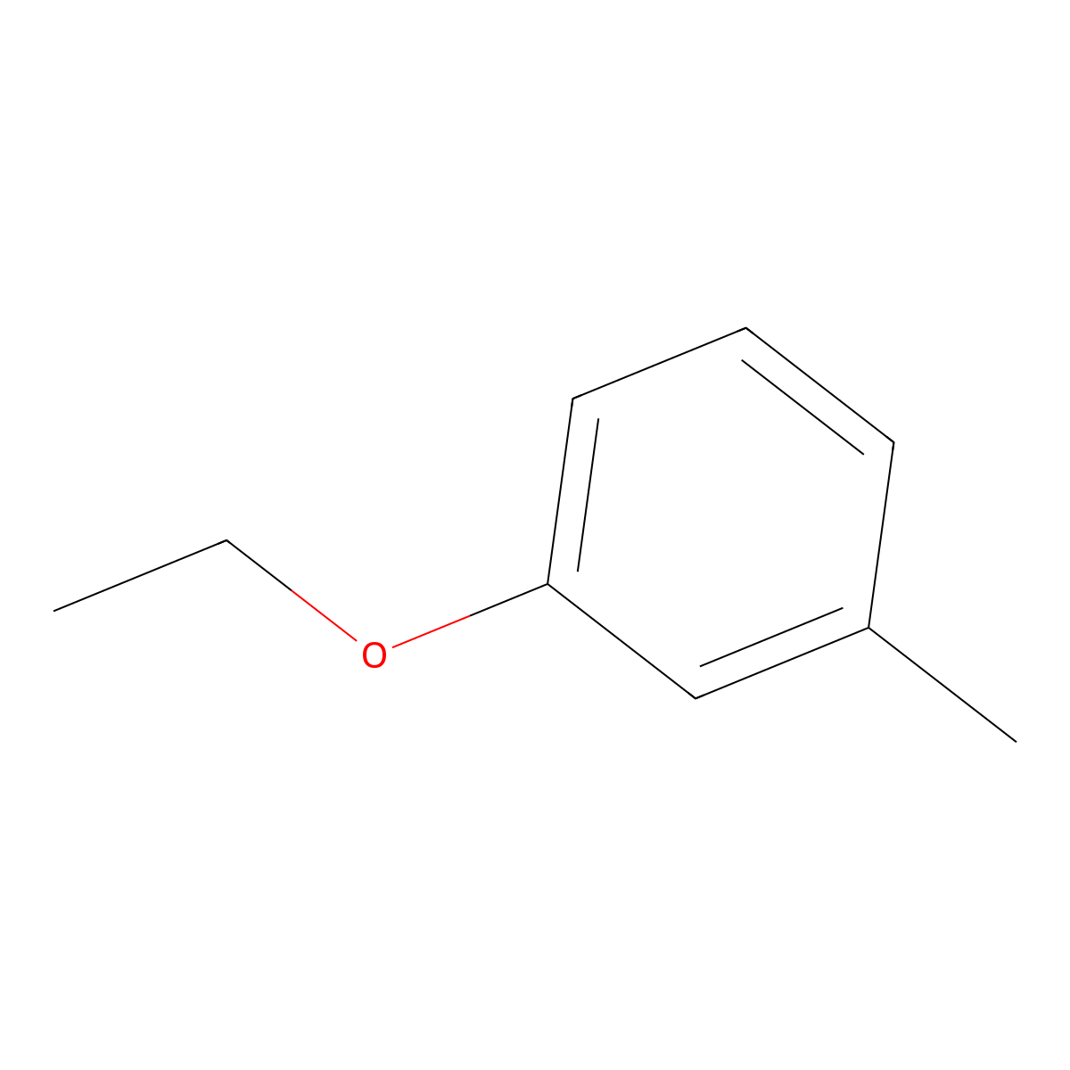 3-Ethoxytoluene molecular structure, CAS 621-32-9
