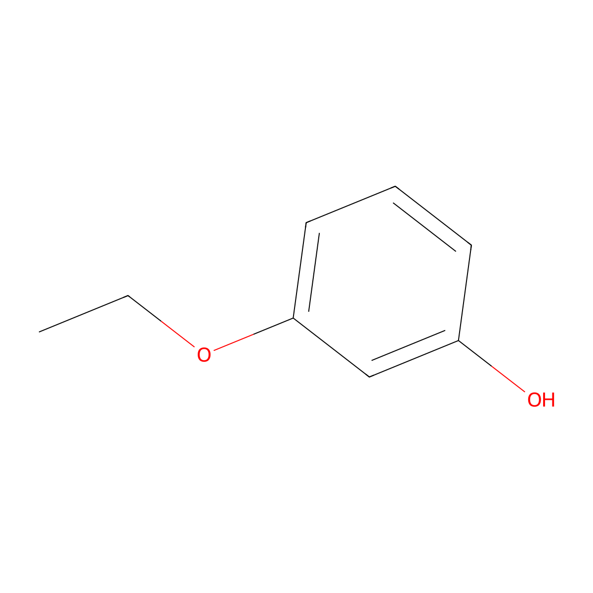 3-Ethoxyphenol molecular structure, CAS 621-34-1