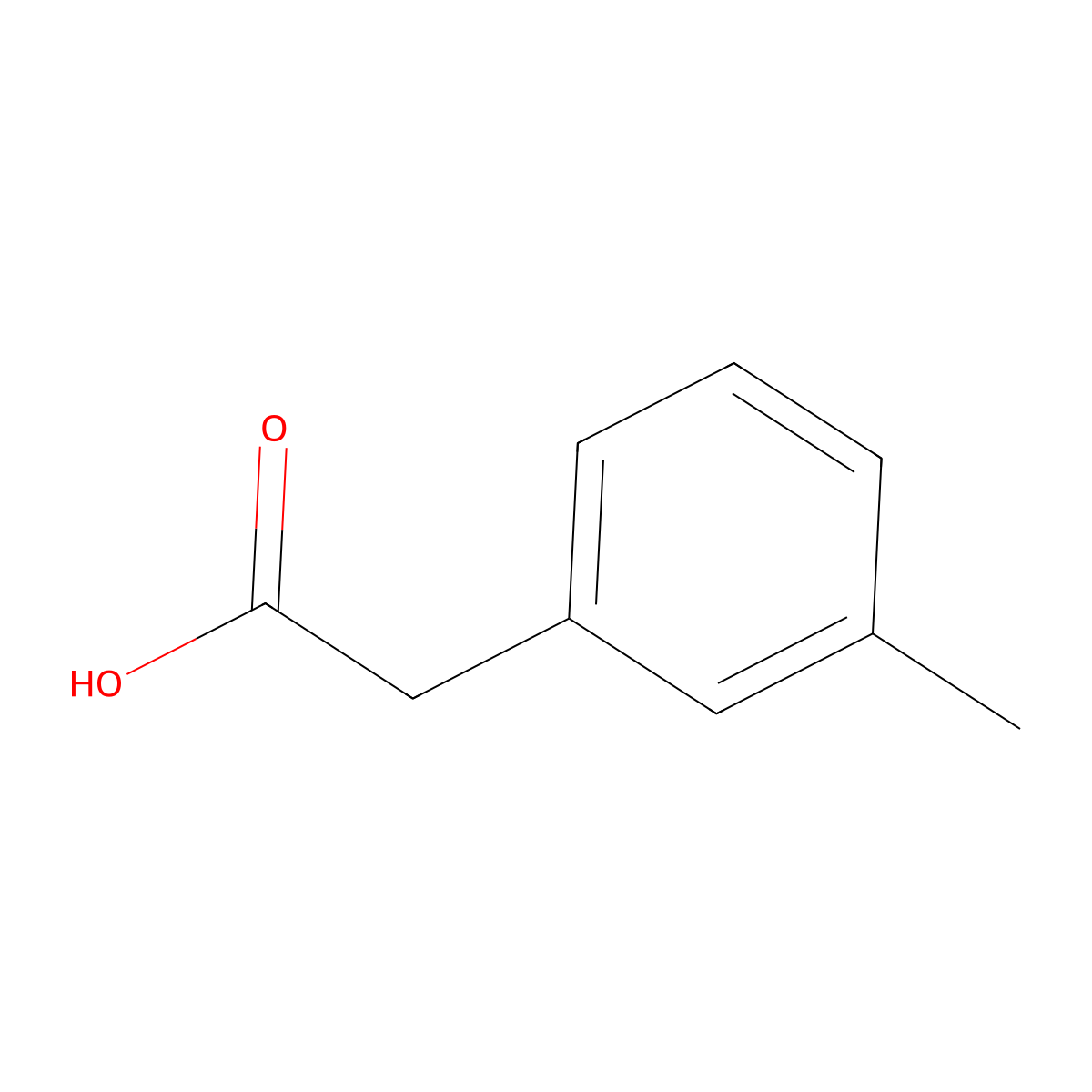 m-Tolylacetic acid molecular structure, CAS 621-36-3