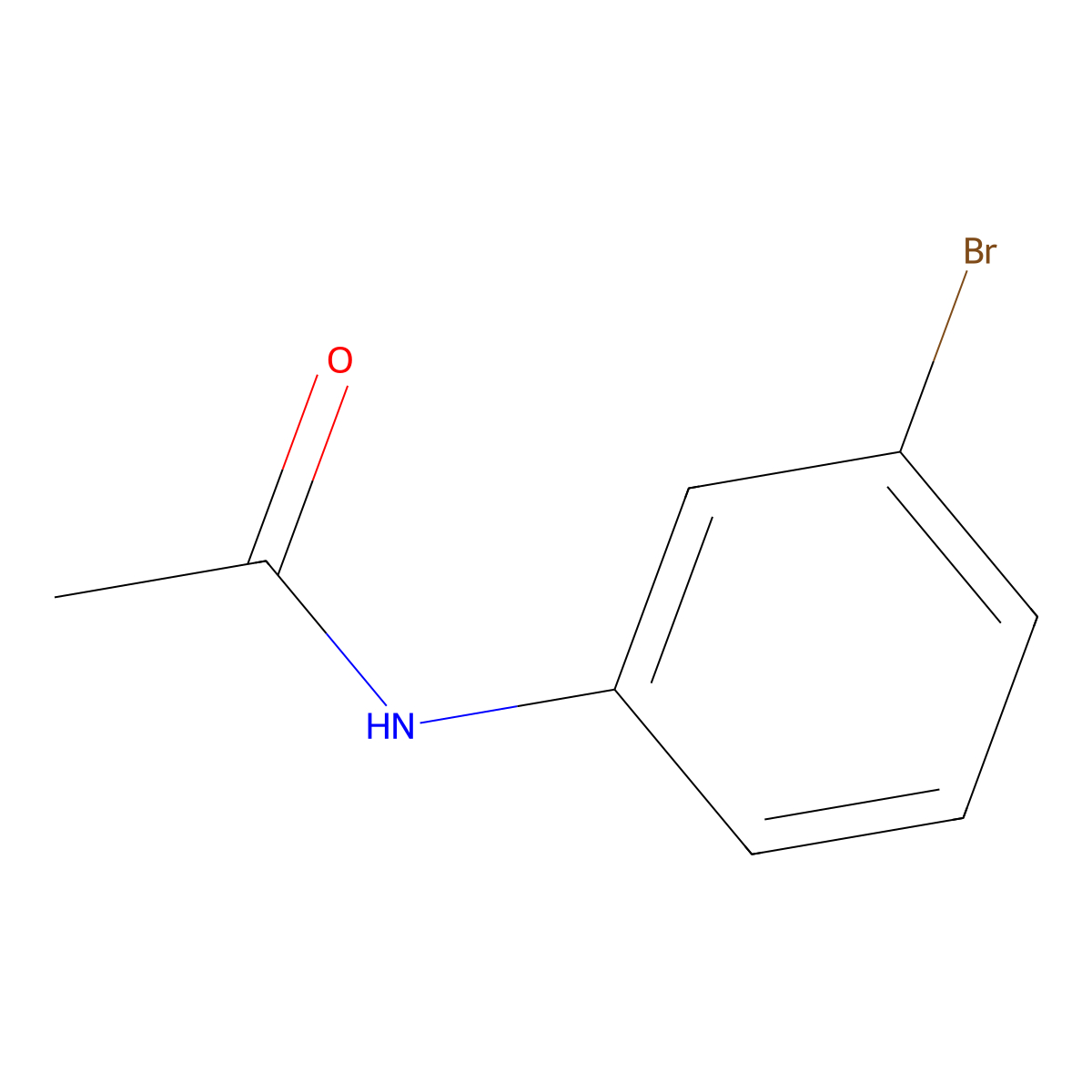 N-(3-Bromophenyl)acetamide molecular structure, CAS 621-38-5
