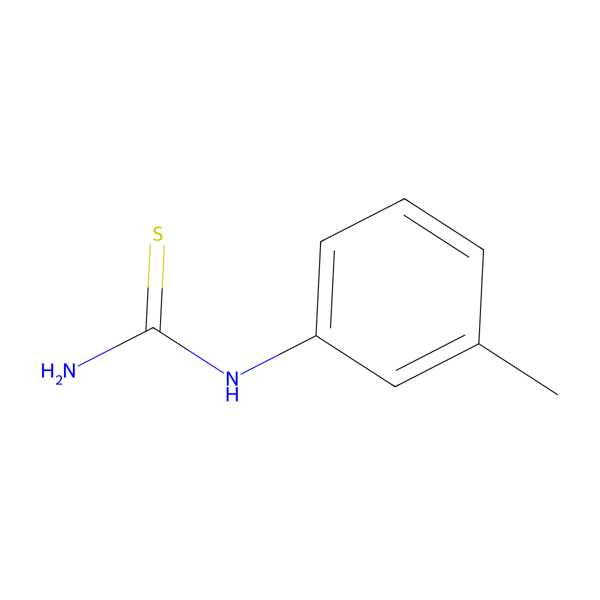 Thiourea, (3-methylphenyl)- molecular structure, CAS 621-40-9