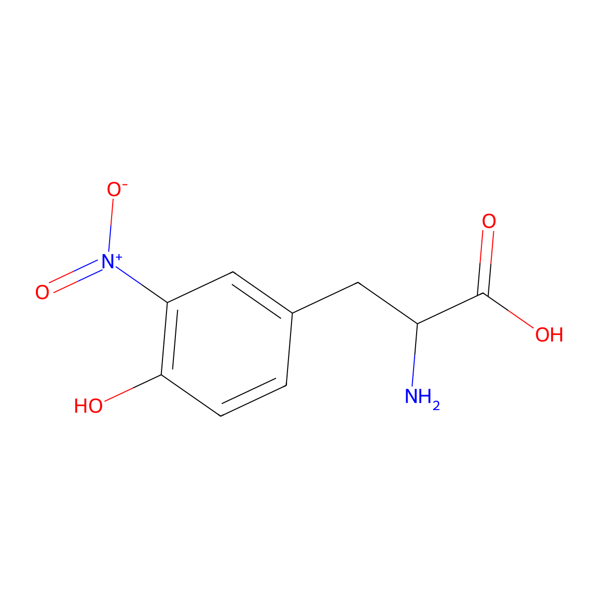 3-Nitro-L-tyrosine molecular structure, CAS 621-44-3