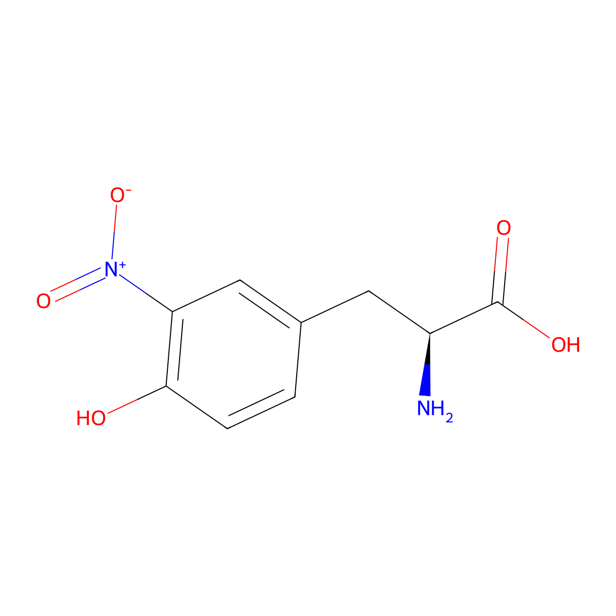 3-Nitro-L-tyrosine molecular structure, CAS 621-44-3