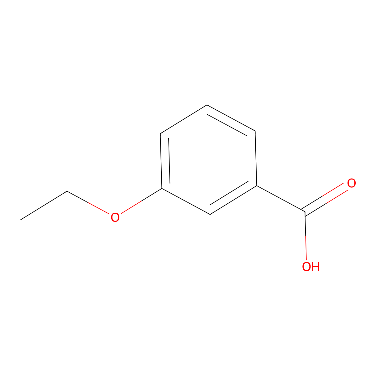3-Ethoxybenzoic acid molecular structure, CAS 621-51-2