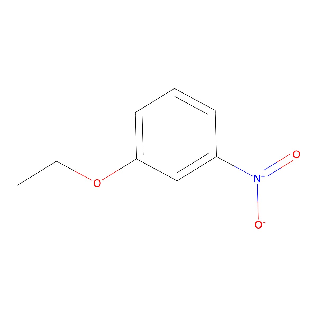 3-Nitrophenetole molecular structure, CAS 621-52-3