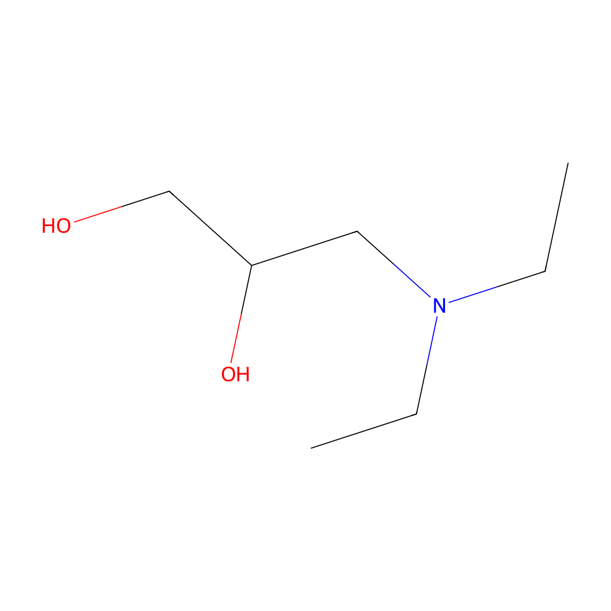 3-(Diethylamino)-1,2-propanediol molecular structure, CAS 621-56-7