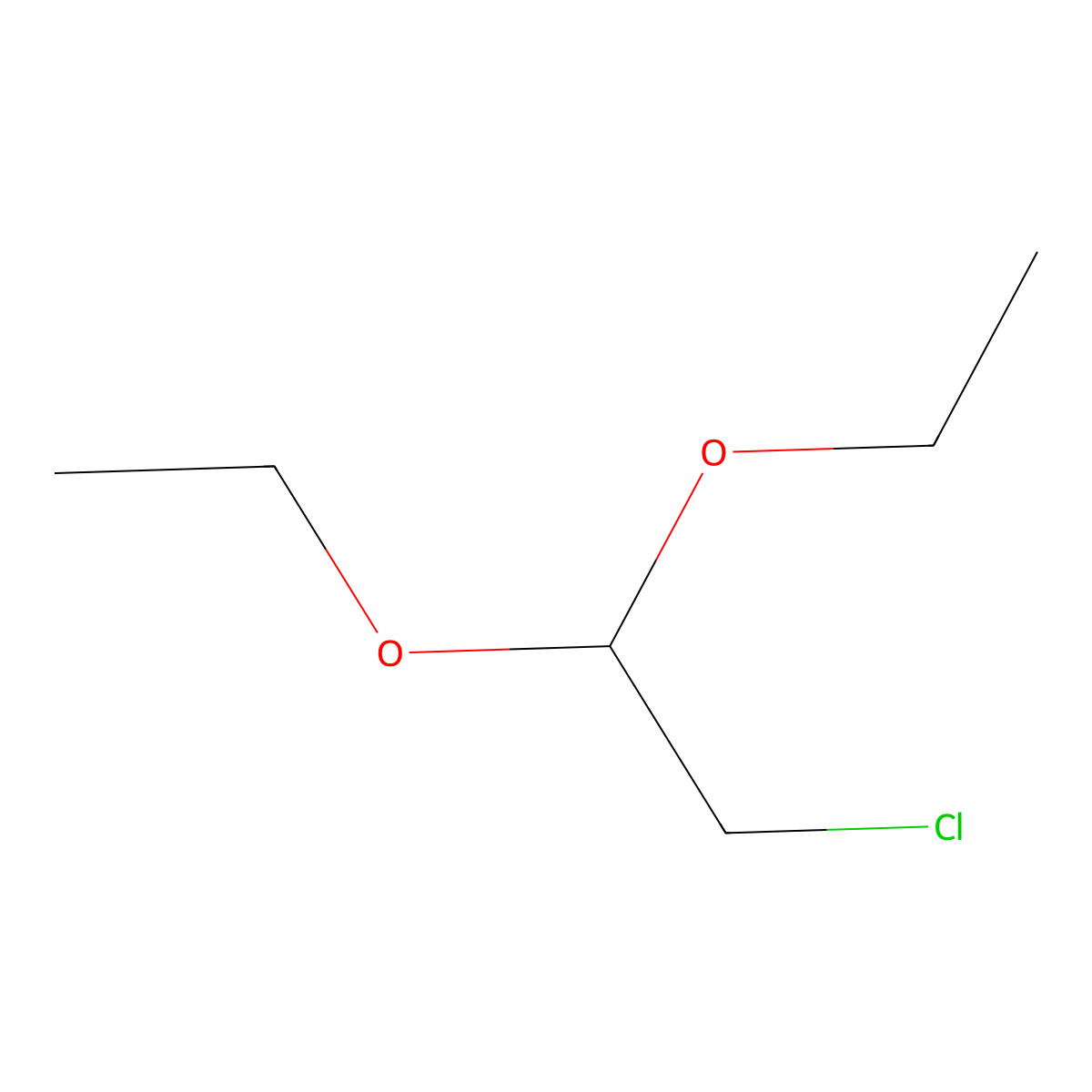 2-Chloro-1,1-diethoxyethane molecular structure, CAS 621-62-5