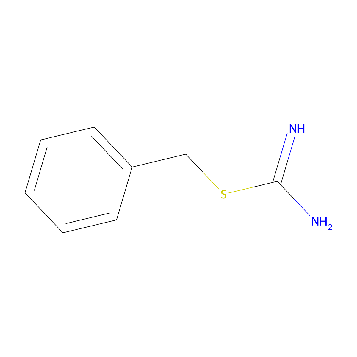 Benzyl Carbamimidothioate molecular structure, CAS 621-85-2