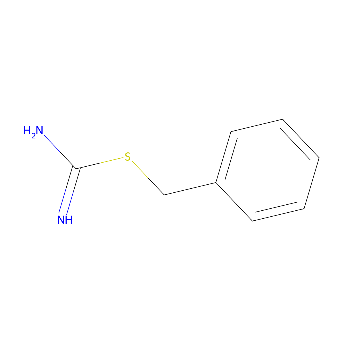 Benzyl Carbamimidothioate molecular structure, CAS 621-85-2