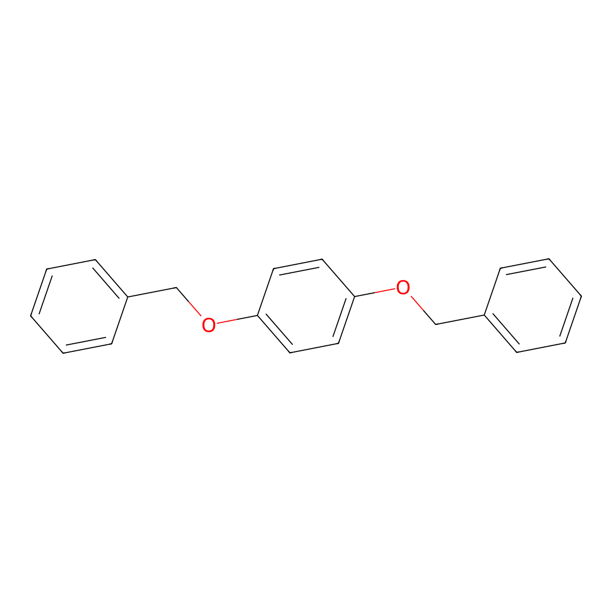 Hydroquinone dibenzyl ether molecular structure, CAS 621-91-0
