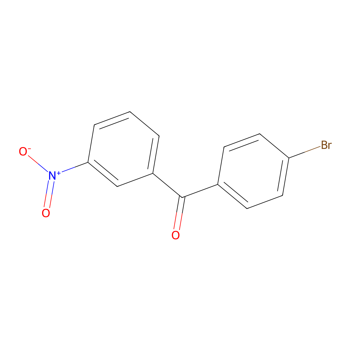 4-Bromo-3'-nitrobenzophenone molecular structure, CAS 62100-13-4