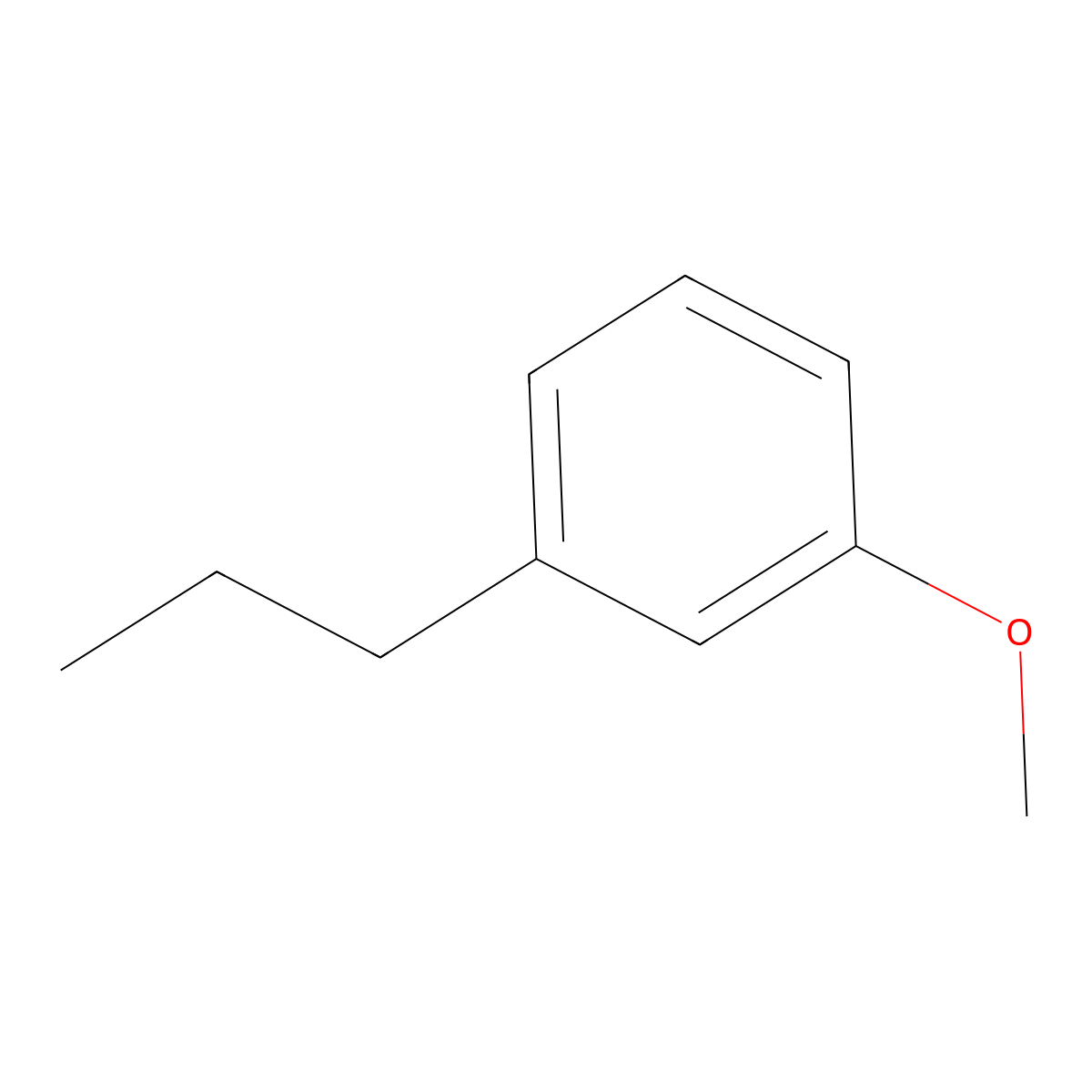 1-Methoxy-3-propylbenzene molecular structure, CAS 62103-69-9