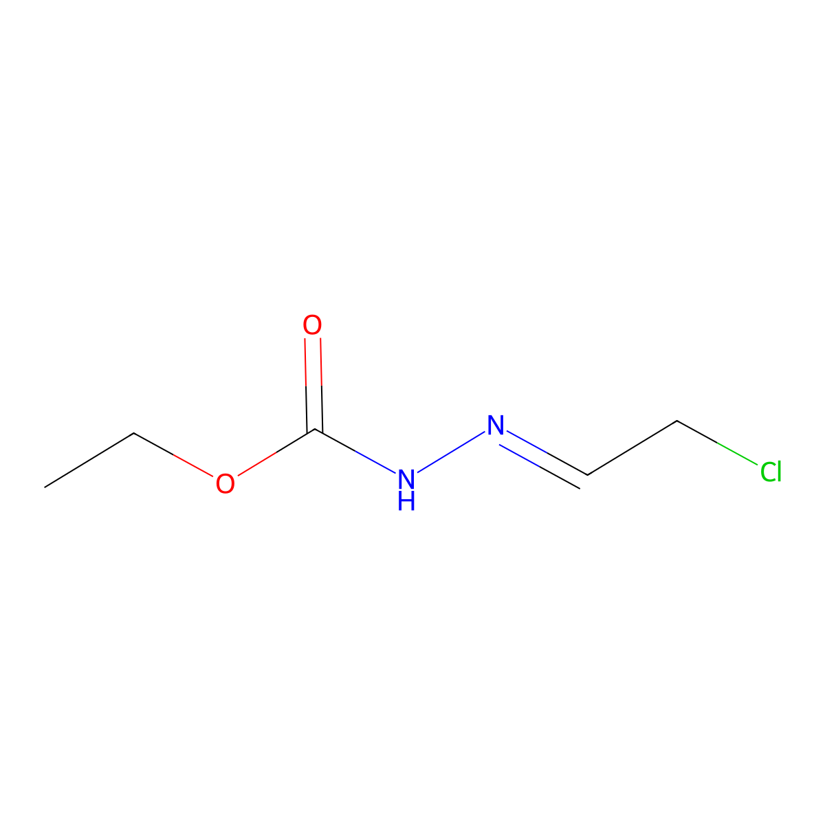 Ethyl (2-chloroethylidene)carbazate molecular structure, CAS 62105-88-8