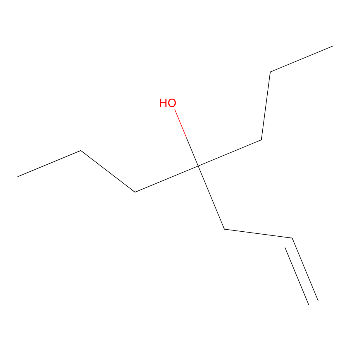 4-Propylhept-1-en-4-ol molecular structure, CAS 62108-07-0