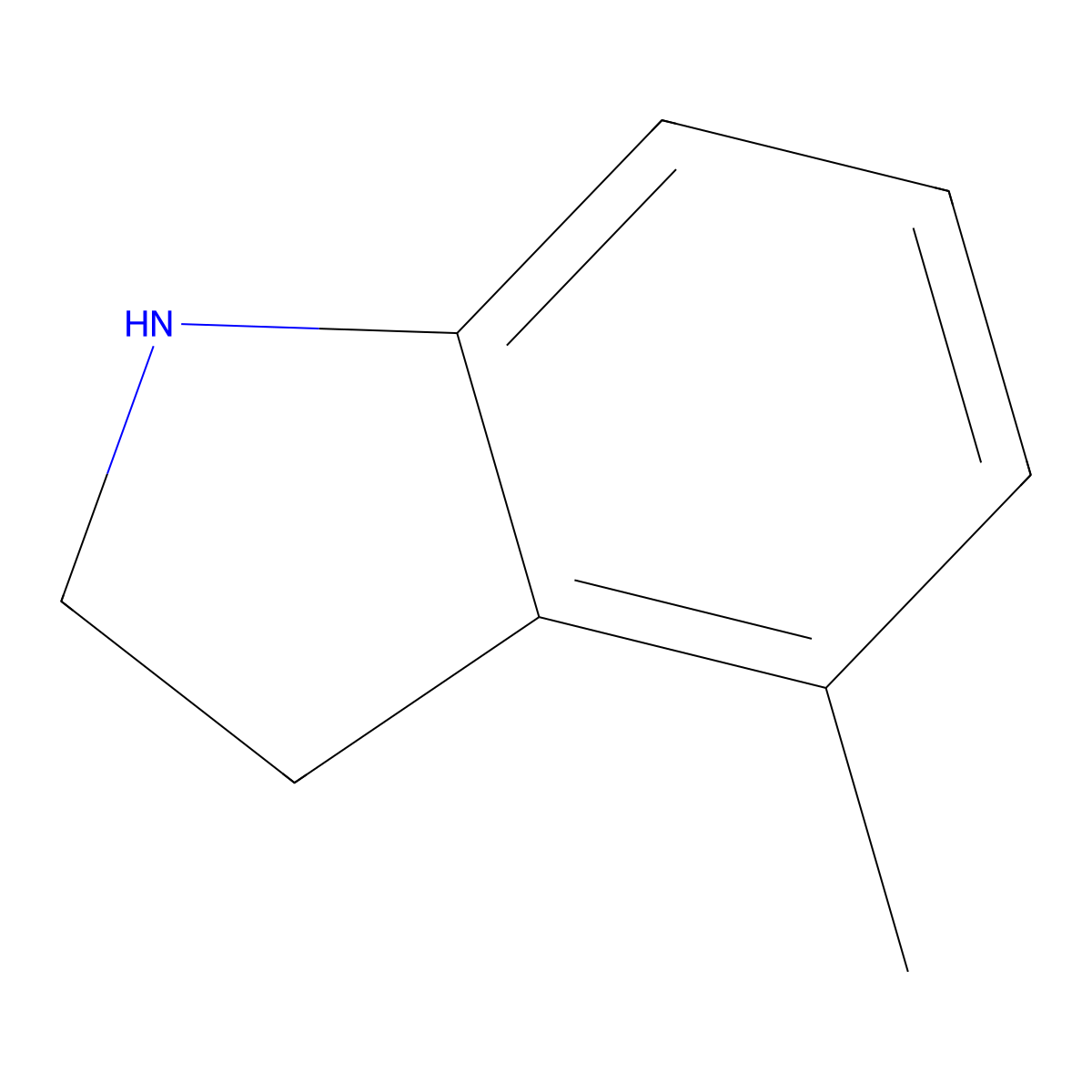 4-Methylindoline molecular structure, CAS 62108-16-1