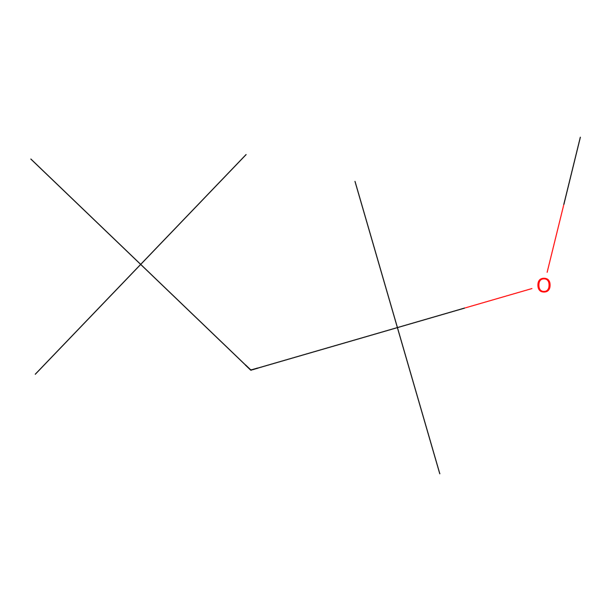 2-Methoxy-2,4,4-trimethylpentane molecular structure, CAS 62108-41-2