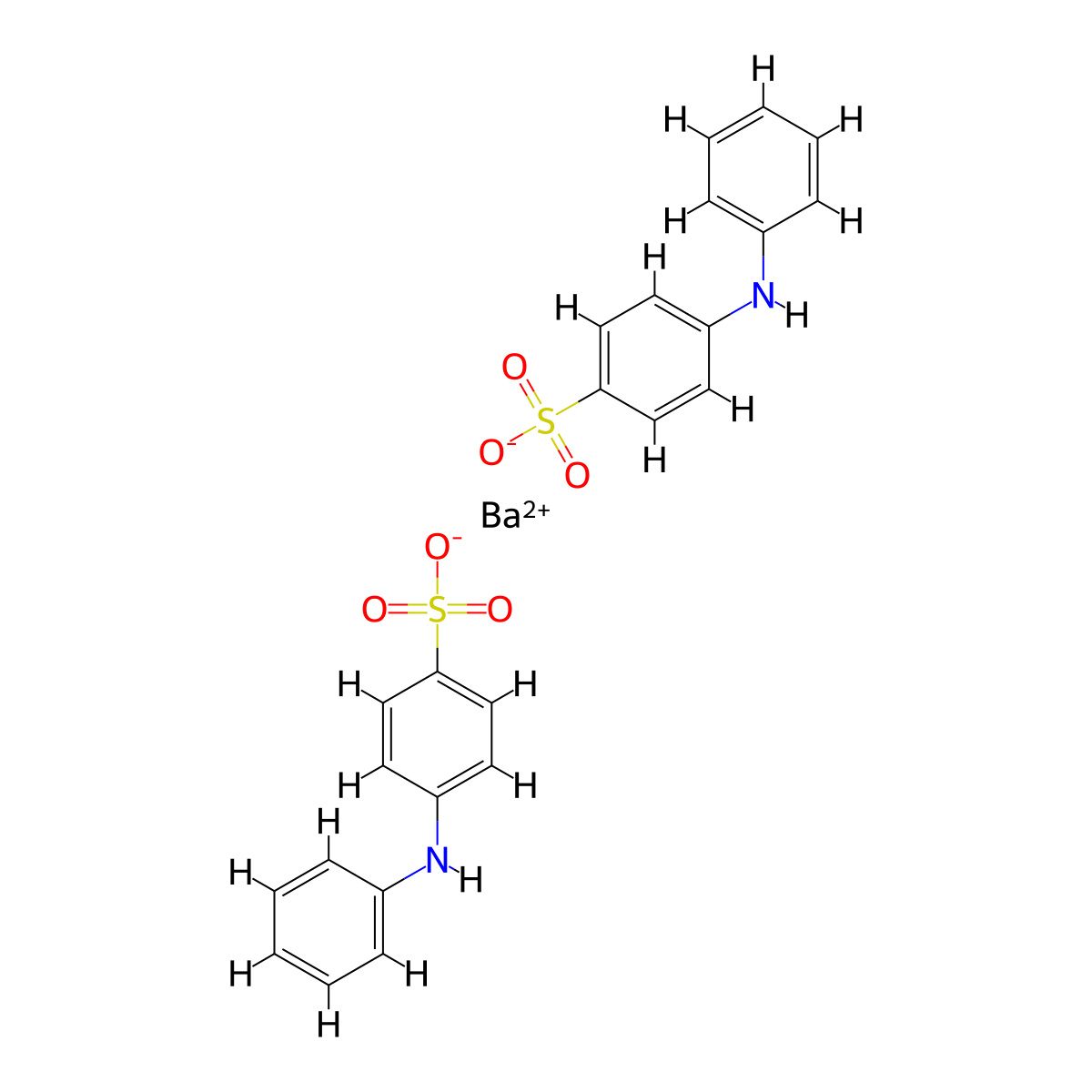 N-Phenylsufanilic acid barium molecular structure, CAS 6211-24-1
