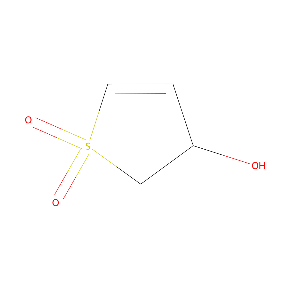 Thiophene-3-ol, 2,3-dihydro-, 1,1-dioxide molecular structure, CAS 6211-59-2