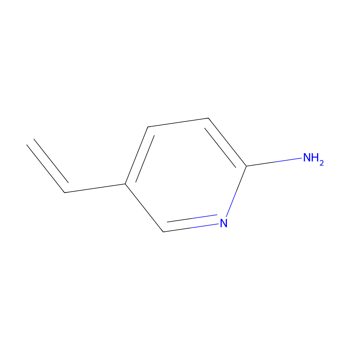5-Ethenylpyridin-2-amine molecular structure, CAS 62114-80-1