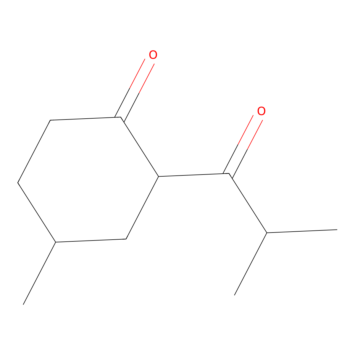 4-Methyl-2-(2-methylpropanoyl)cyclohexan-1-one molecular structure, CAS 62115-82-6