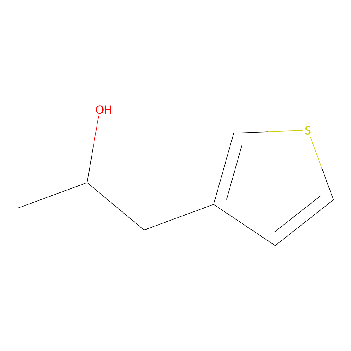 1-(Thiophen-3-yl)propan-2-ol molecular structure, CAS 62119-78-2