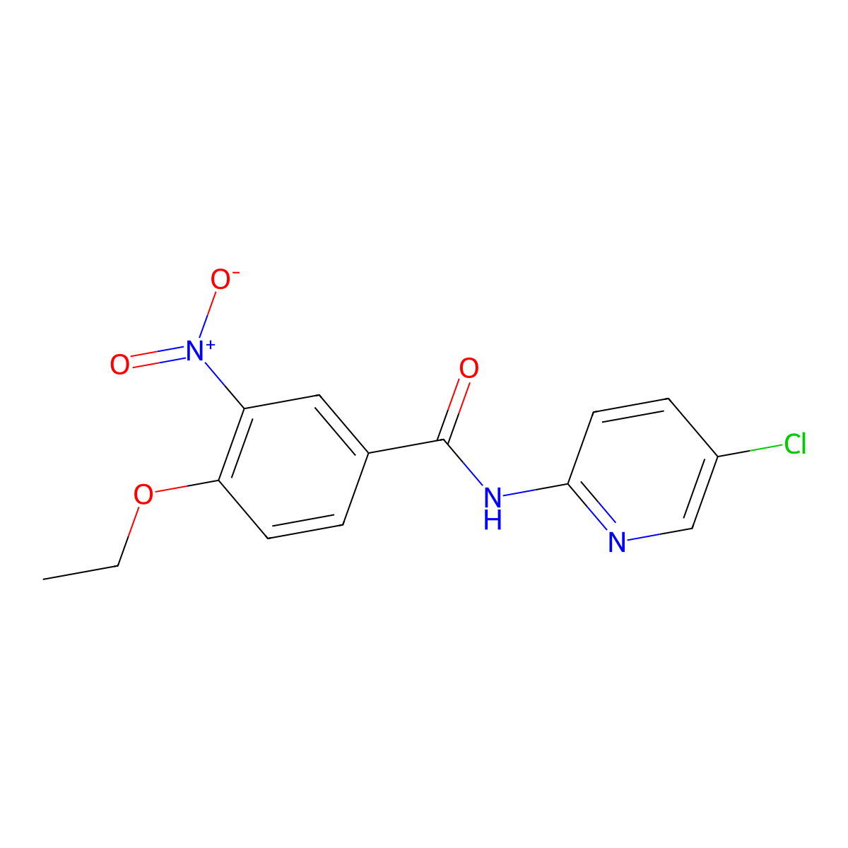 N-(5-chloropyridin-2-yl)-4-ethoxy-3-nitrobenzamide molecular structure, CAS 6212-64-2