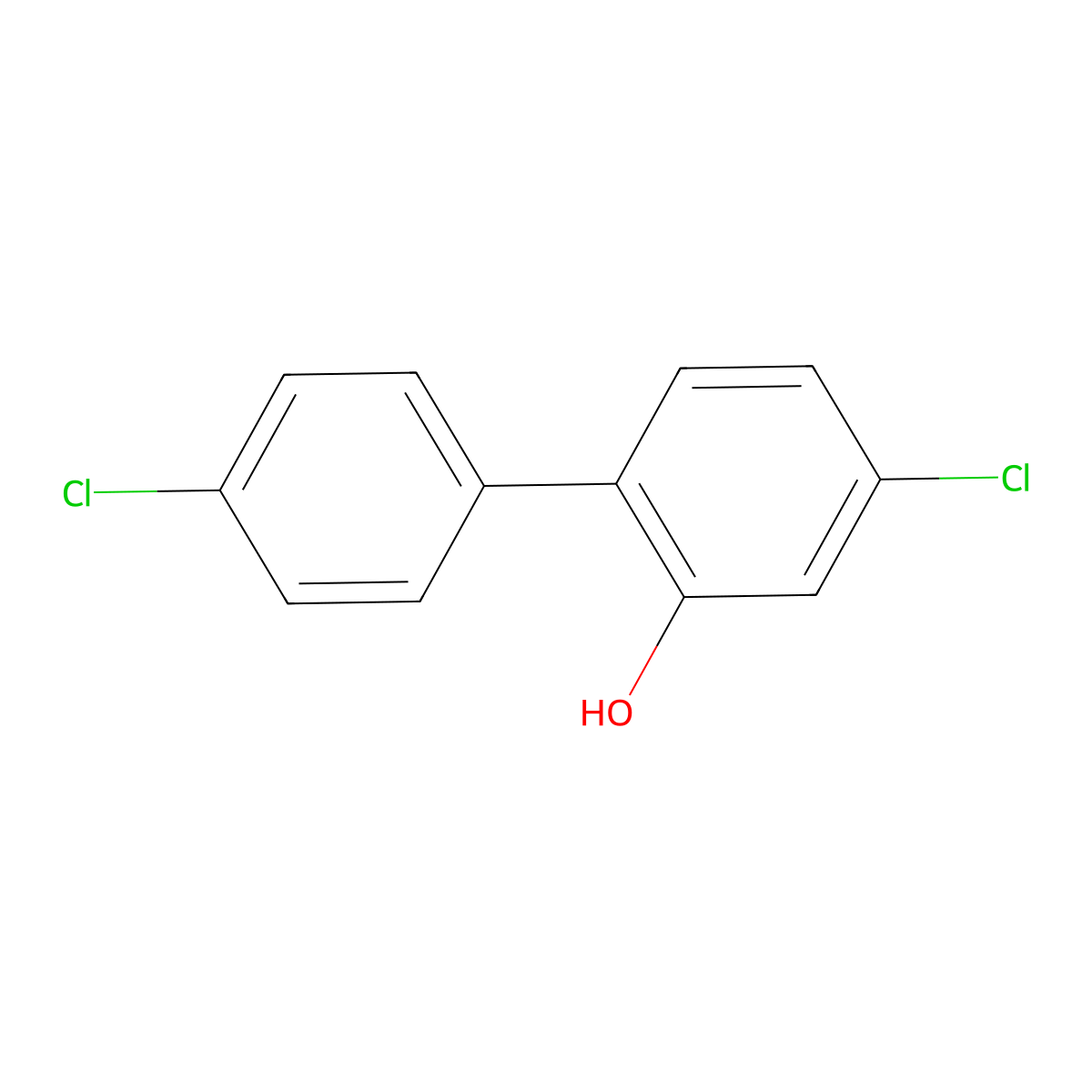 5-Chloro-2-(4-chlorophenyl)phenol molecular structure, CAS 62120-49-4