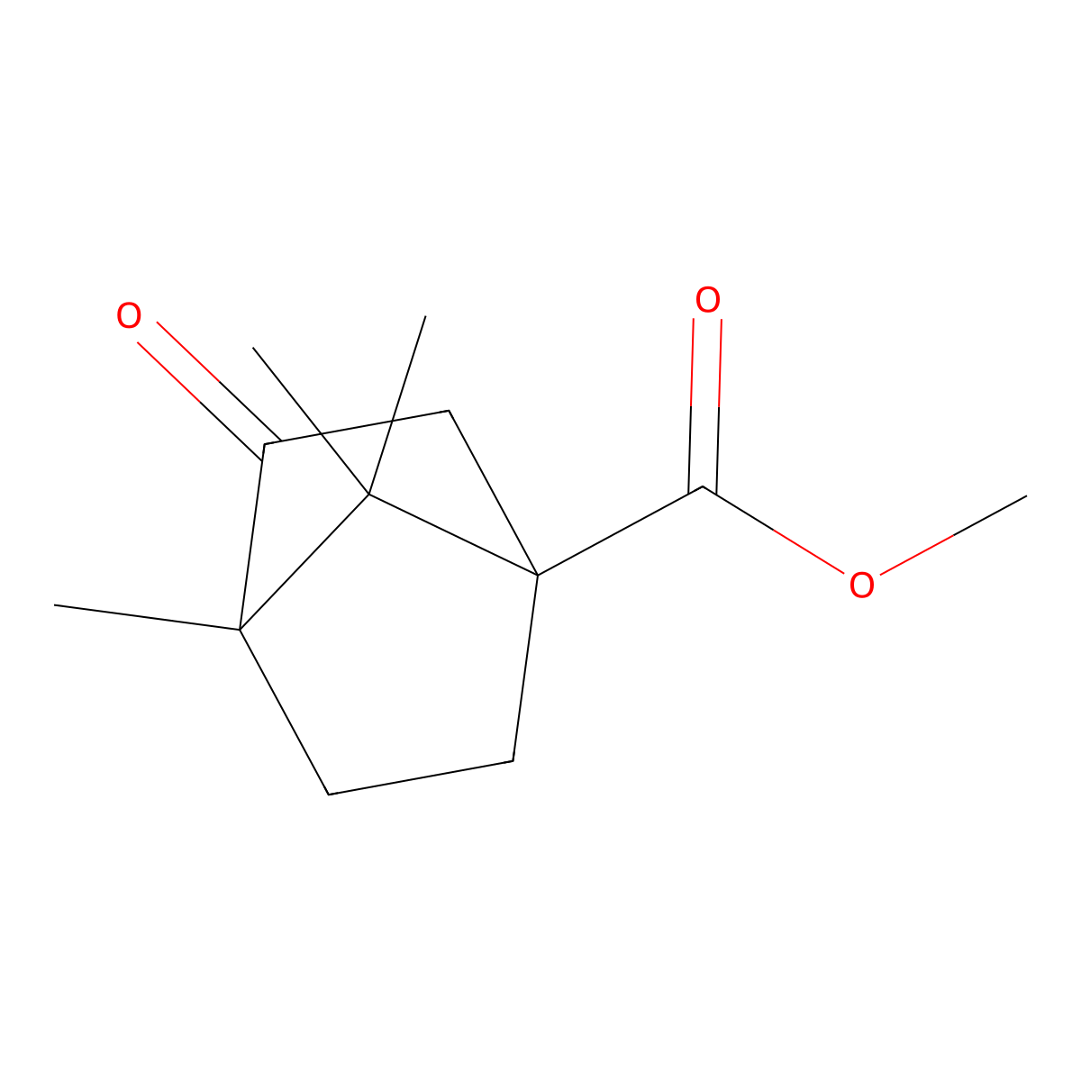 Methyl 4,7,7-trimethyl-3-oxobicyclo[2.2.1]heptane-1-carboxylate molecular structure, CAS 62123-03-9
