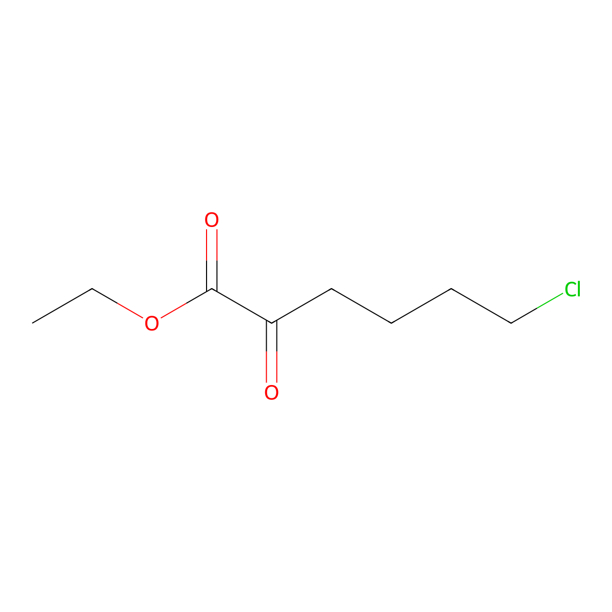 Ethyl 6-chloro-2-oxohexanoate molecular structure, CAS 62123-62-0