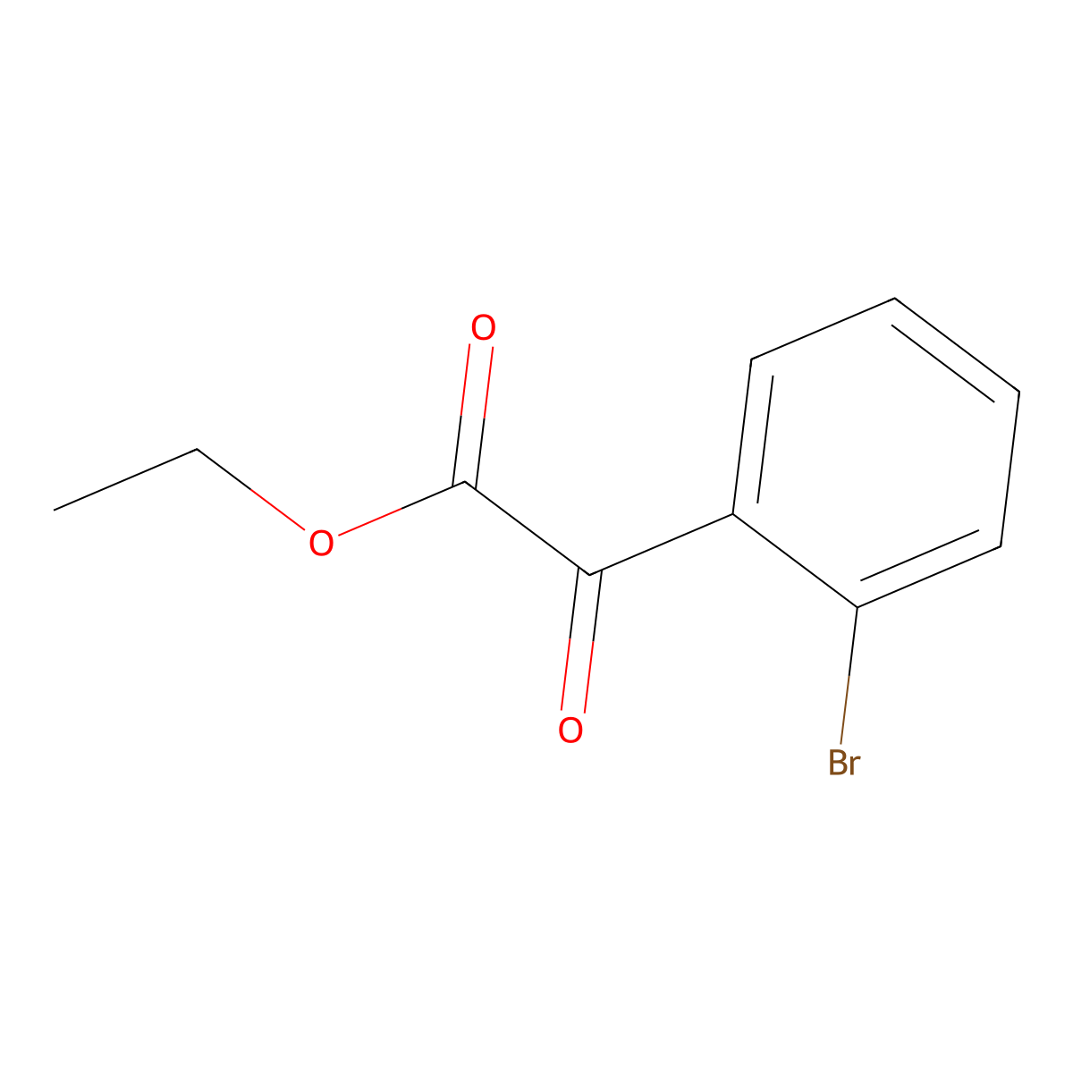 Ethyl 2-(2-bromophenyl)-2-oxoacetate molecular structure, CAS 62123-82-4