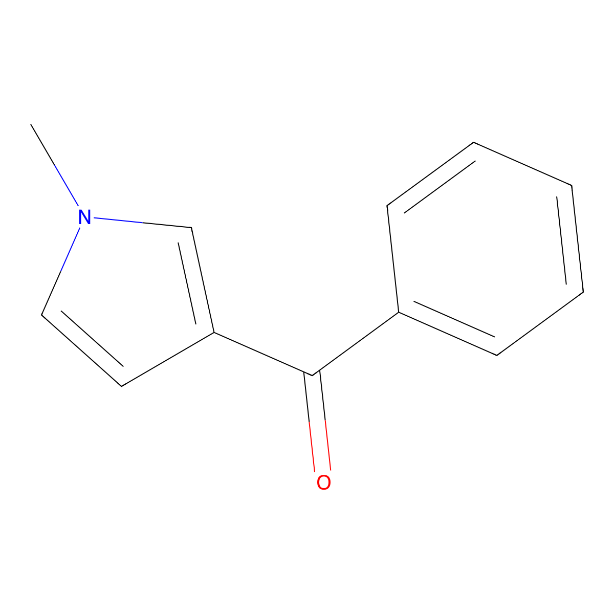 (1-Methyl-1H-pyrrol-3-yl)(phenyl)methanone molecular structure, CAS 62128-30-7