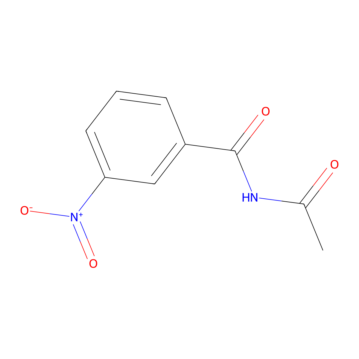 N-Acetyl-3-nitrobenzamide molecular structure, CAS 62129-25-3