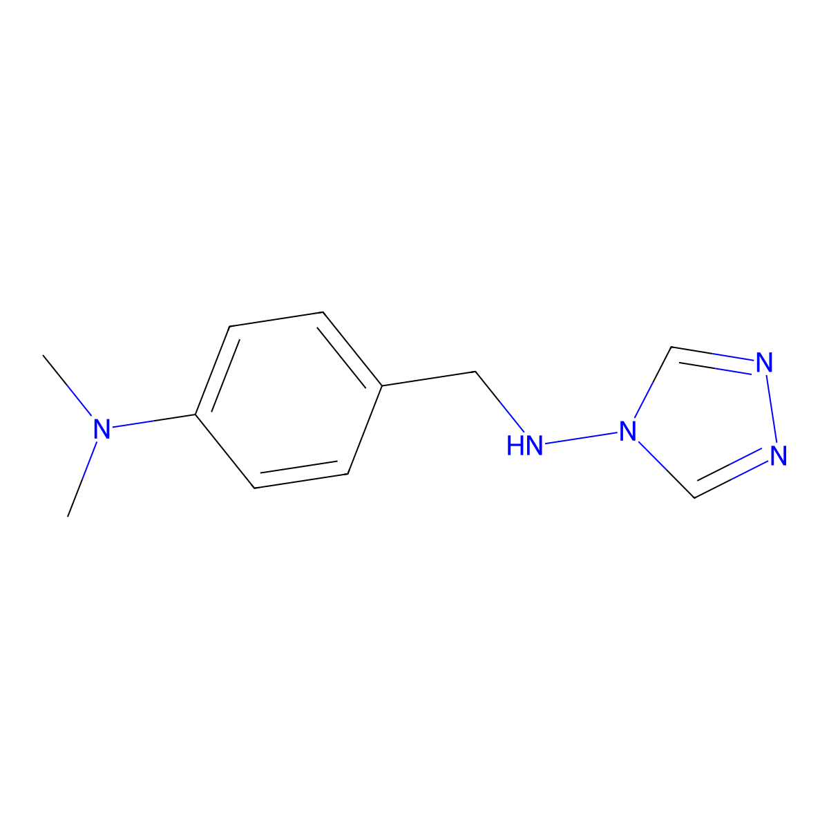 N-{[4-(dimethylamino)phenyl]methyl}-4H-1,2,4-triazol-4-amine molecular structure, CAS 6213-03-2