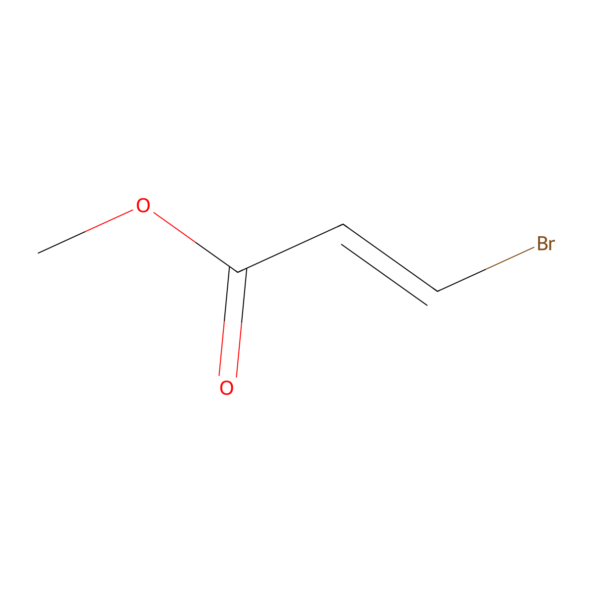 2-Propenoic acid, 3-bromo-, methyl ester, (E)- molecular structure, CAS 6213-87-2