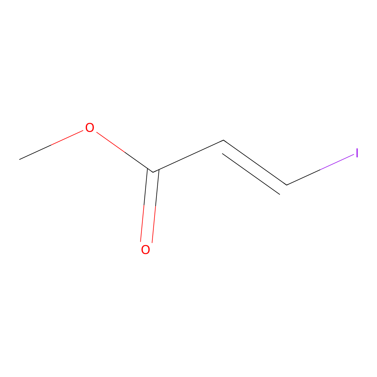 methyl (2E)-3-iodoprop-2-enoate molecular structure, CAS 6213-88-3