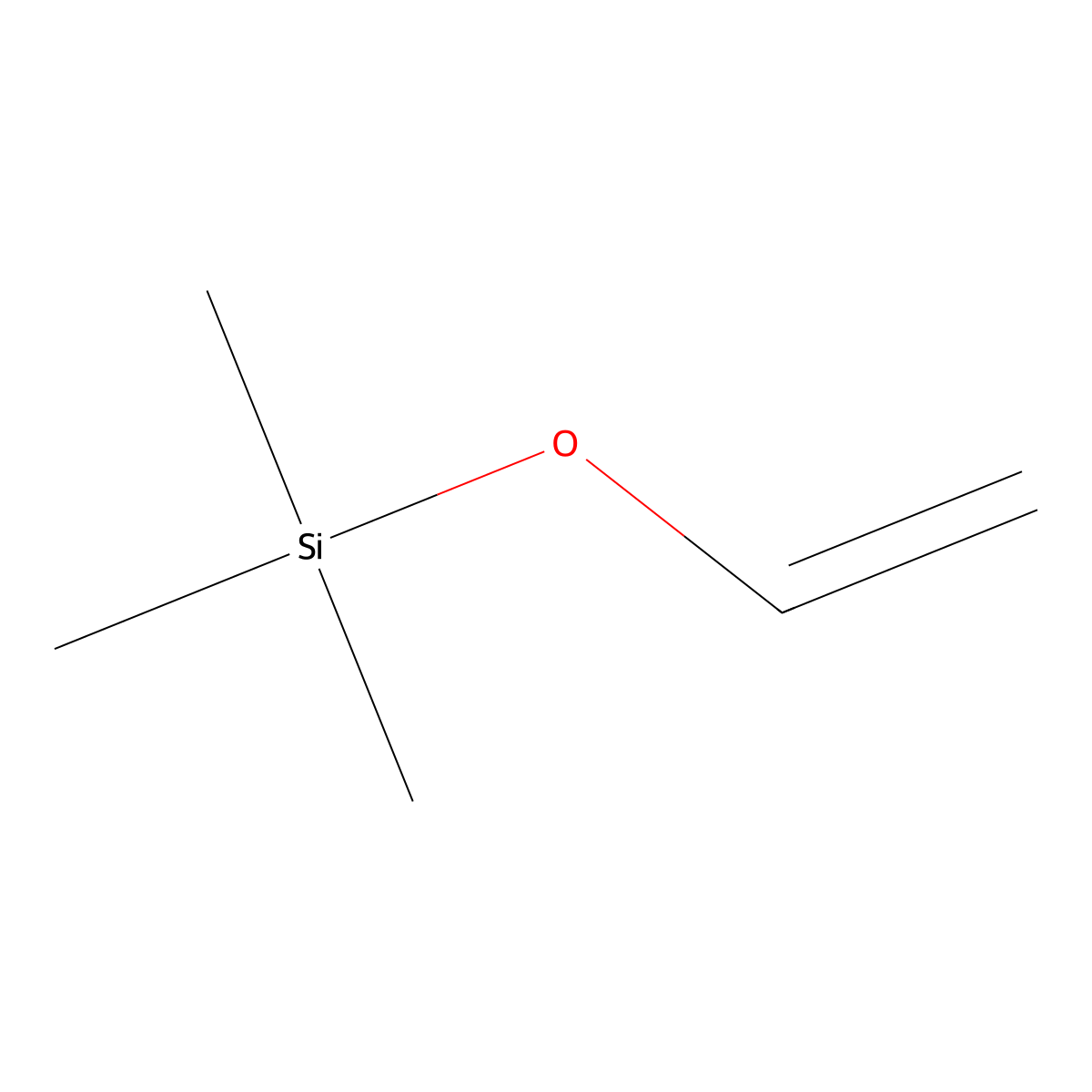 Silane, (ethenyloxy)trimethyl- molecular structure, CAS 6213-94-1