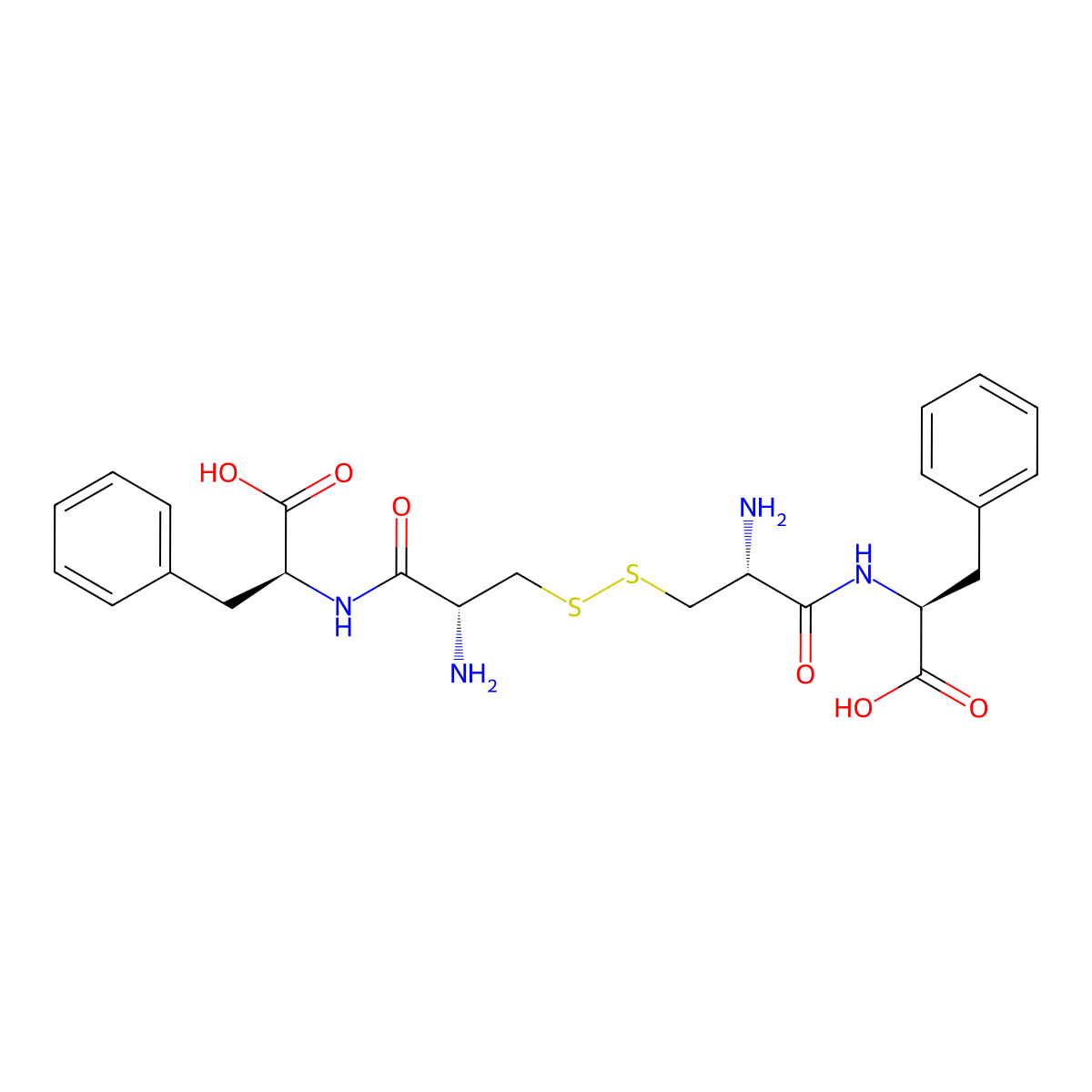 (H-Cys-Phe-OH)2 molecular structure, CAS 62130-80-7