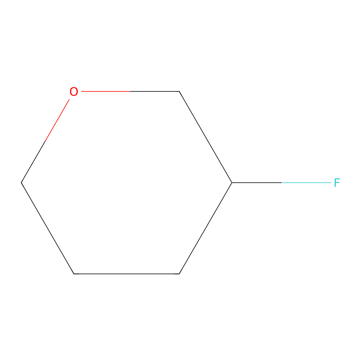 2H-Pyran, 3-fluorotetrahydro- molecular structure, CAS 62131-00-4